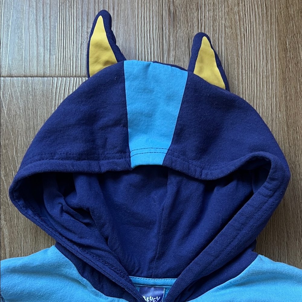 Disney Bluey Kids Full Zip Blue Hoodie with Ears.
Size 6-7 - Picture 2 of 11